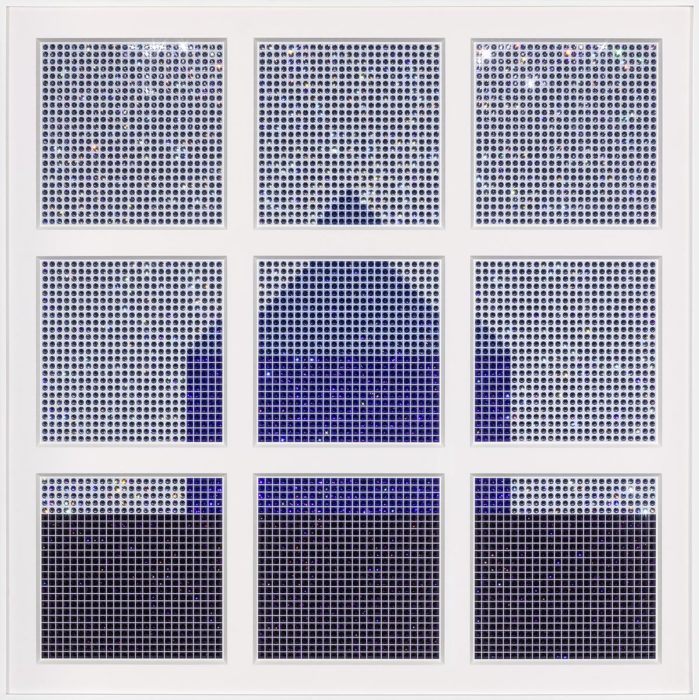 Blue House - crystal art by Julia Roshkow